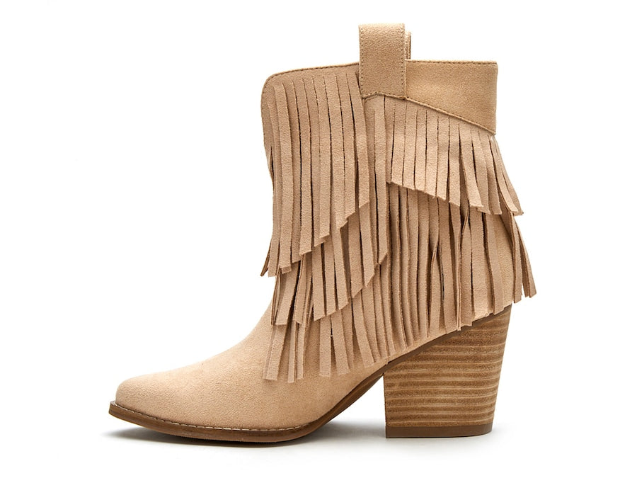 lucky brand fringe booties