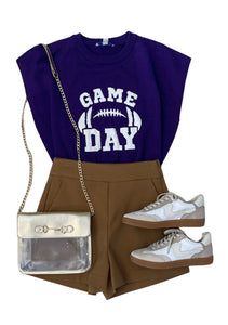 Purple Game Day Knit Top