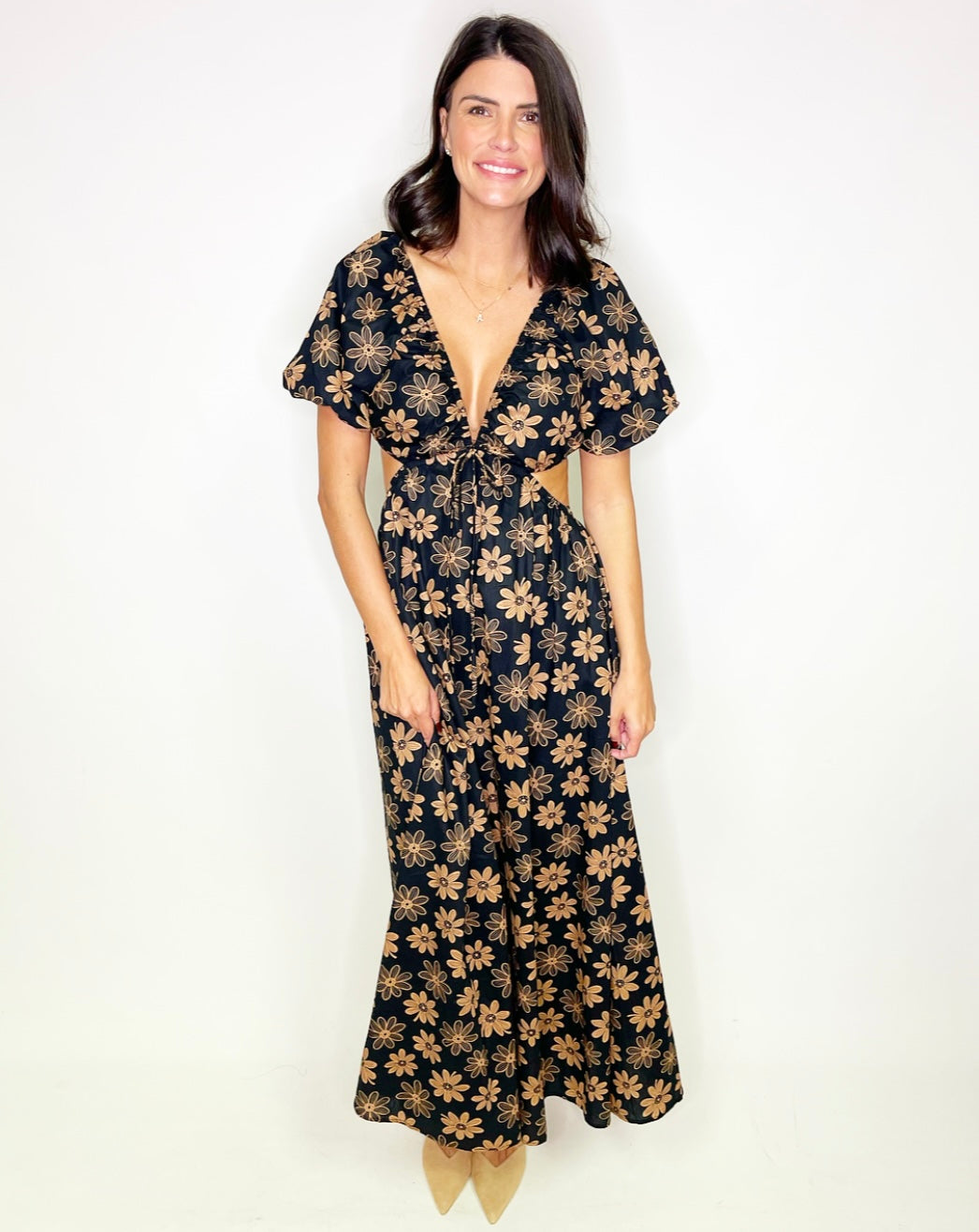 Daisy Cut Out Maxi