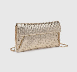 Priscilla Woven Clutch