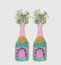 Load image into Gallery viewer, Champagne Bottle Earrings
