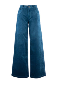 Meg Teal Velvet Jeans