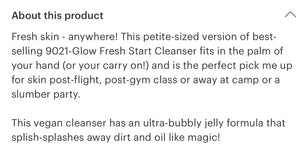 Fresh Start Facial Cleanser