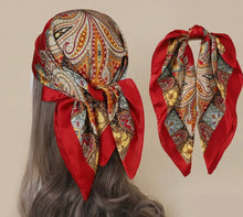 Load image into Gallery viewer, Paisley Square Scarf
