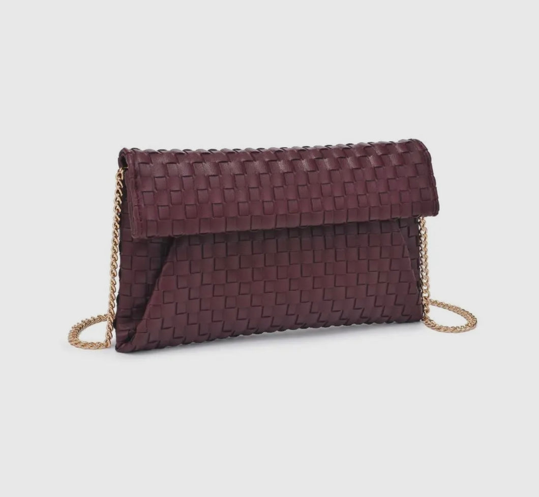 Priscilla Woven Clutch