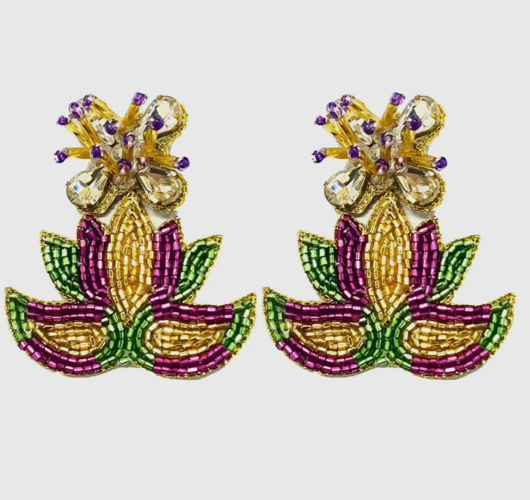 Mardi Gras Jester Earrings