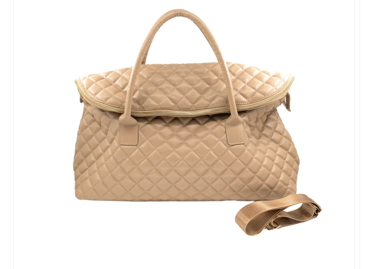 Quilted Weekender Bag