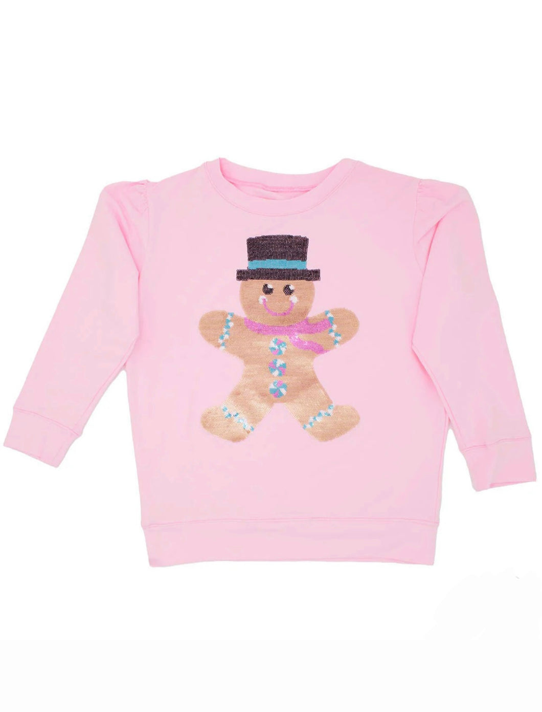 Sequin Gingerbread Top