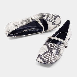 Adele Snake Flats