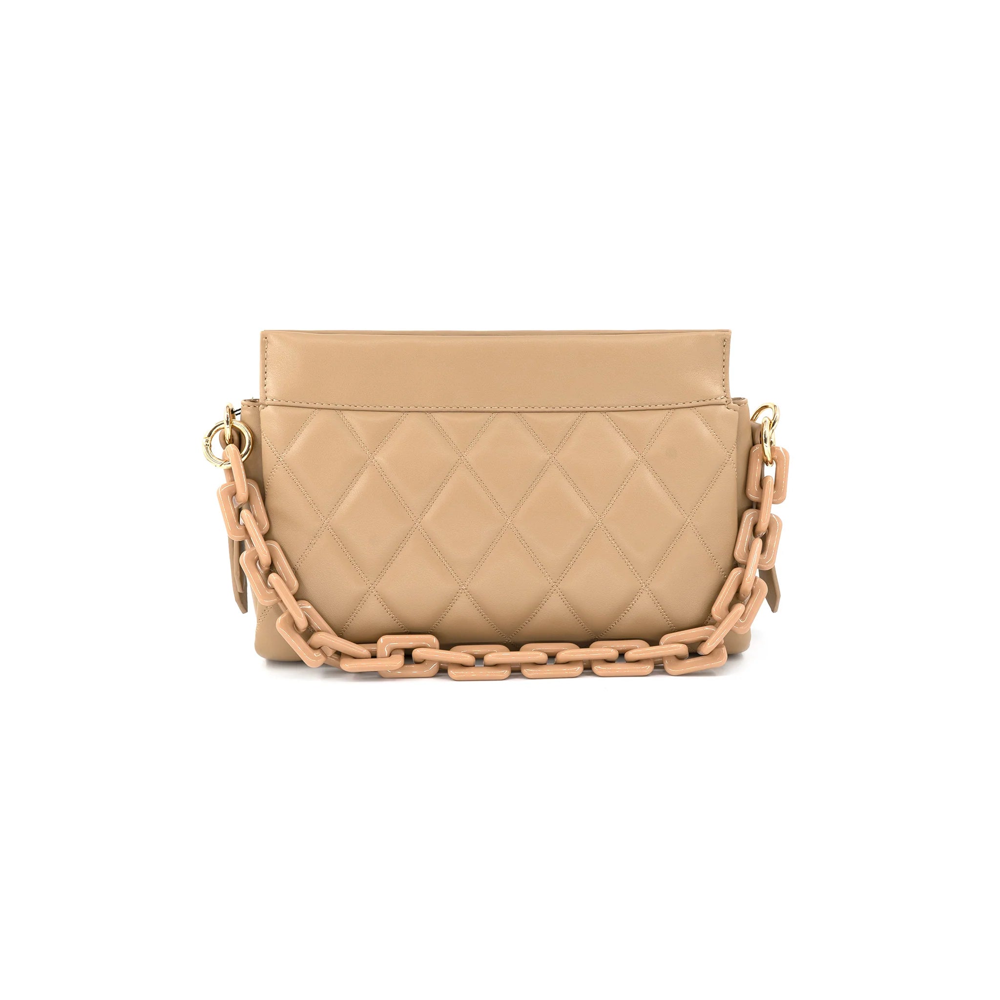 Tan Quilted Purse Sugar Boutique