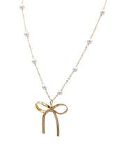 Load image into Gallery viewer, Miss Priss Bow Necklace
