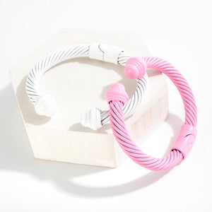 Twisted Cable Hinge Bracelet